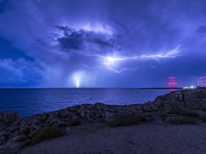 Open Sea Thunderstorm
