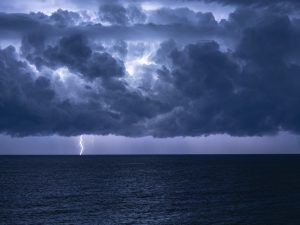 Breathtaking Ocean Thunderstorm