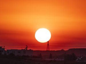 Intense Glowing Sun