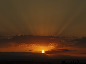 Radiating Golden Sun