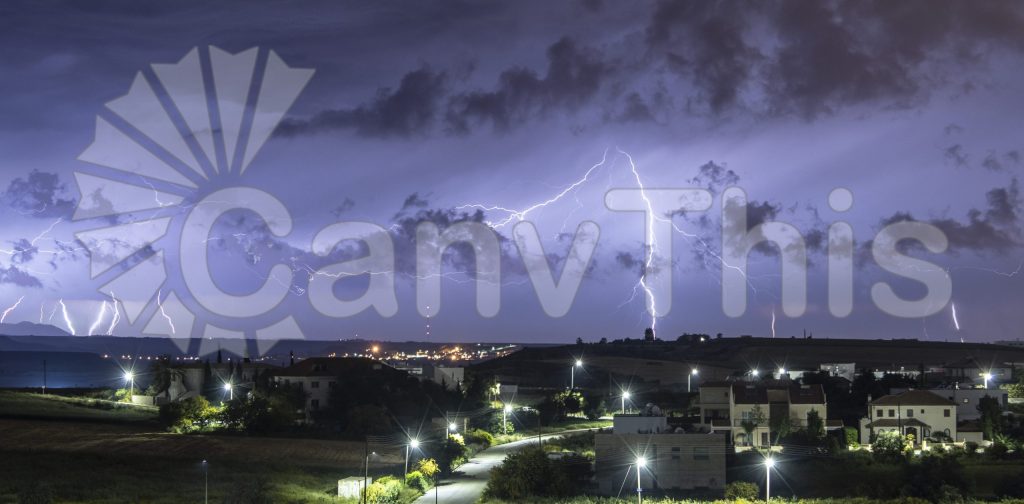 
									Peaceful Suburb Lightning Illumination