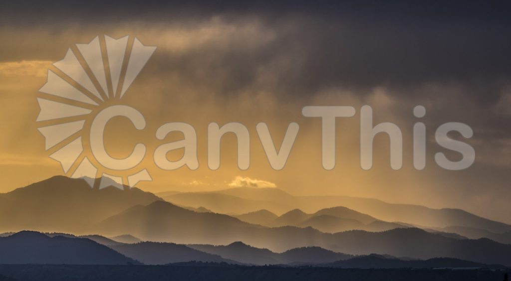 
									Sunset Mountain Range