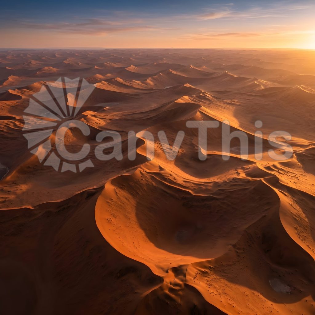 
									Red Dunes at Dawn — Sossusvlei Aerial Study