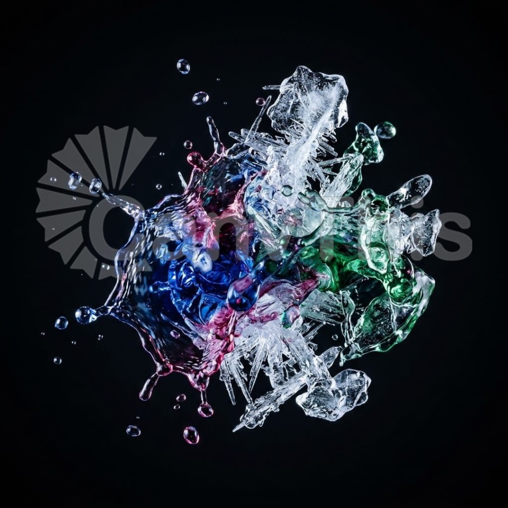 
									Supercooled Water — Instant Ice Nucleation Cascade