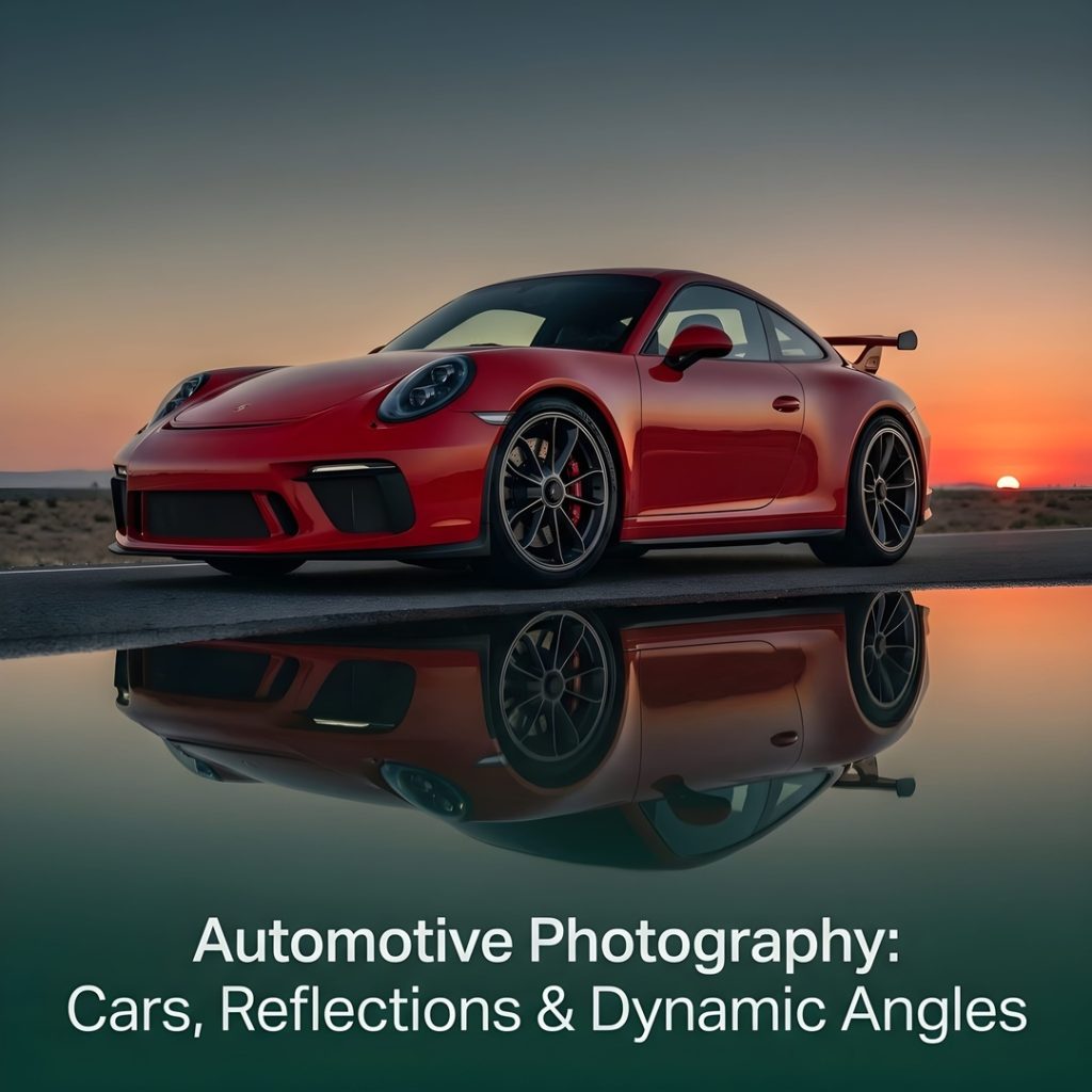 
									Automotive Photography: Cars, Reflections & Dynamic Angles