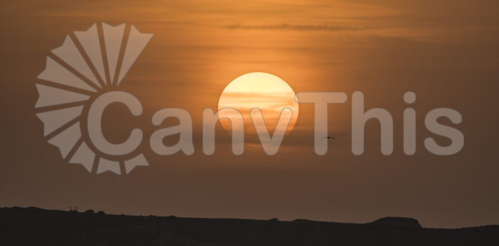 
									Amber Toned Sunset Sky