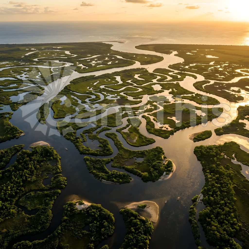 
									River Delta Maze — Danube Delta Aerial