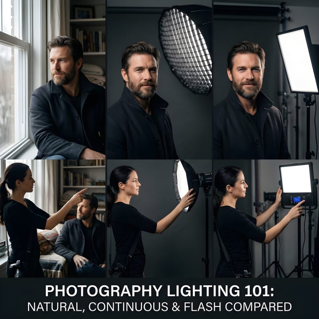 
									Photography Lighting 101: Natural, Continuous & Flash Compared