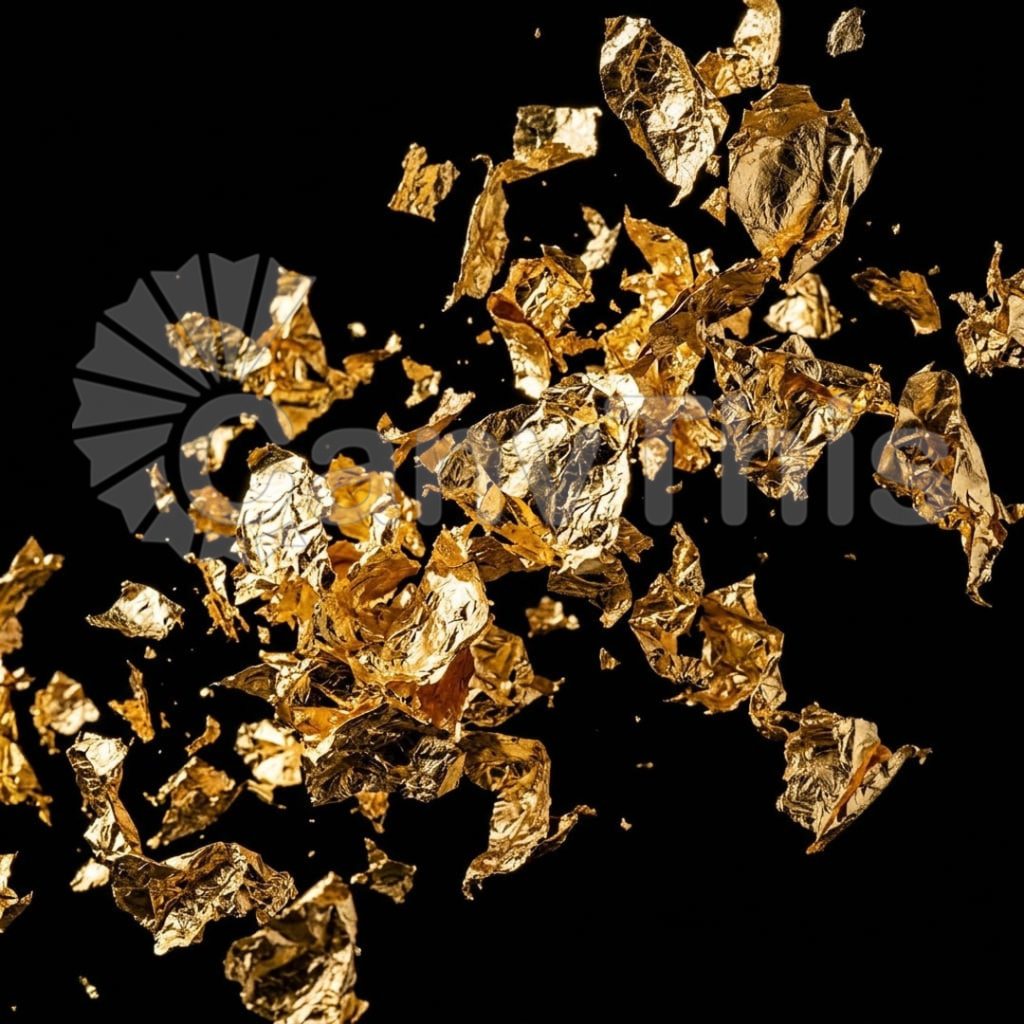 
									Crumpled Gold Leaf — Reflective Surface Study