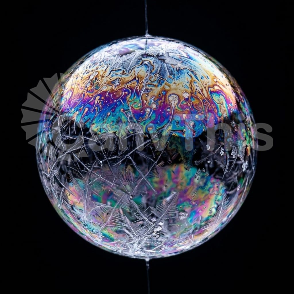 
									Frozen Soap Bubble — Crystallisation Sequence