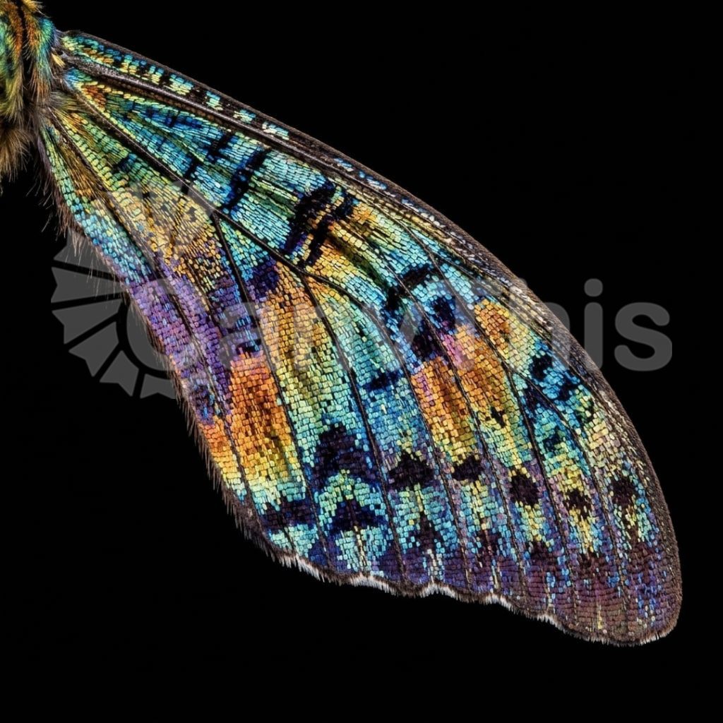
									Moth Wing Scale — Iridescent Lepidoptera Architecture