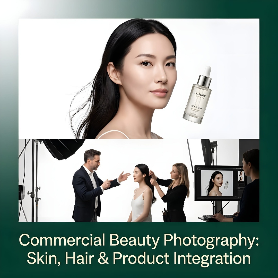 92 Commercial Beauty Photography Skin, Hair & Product Integration