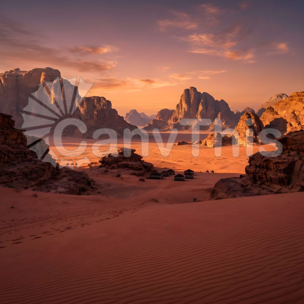 
									Wadi Rum — Martian Landscape at Sunset