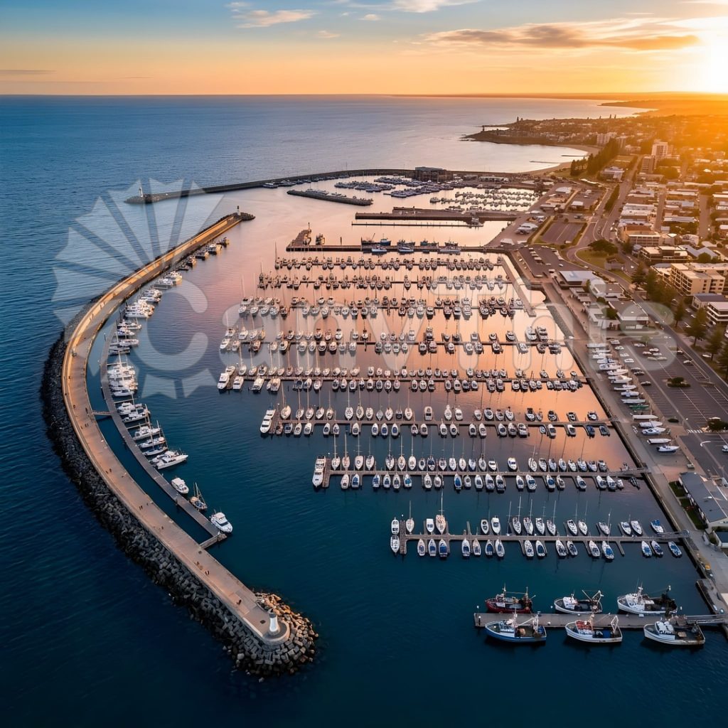 
									Harbour Geometry — Lisbon Tagus Dock Aerial