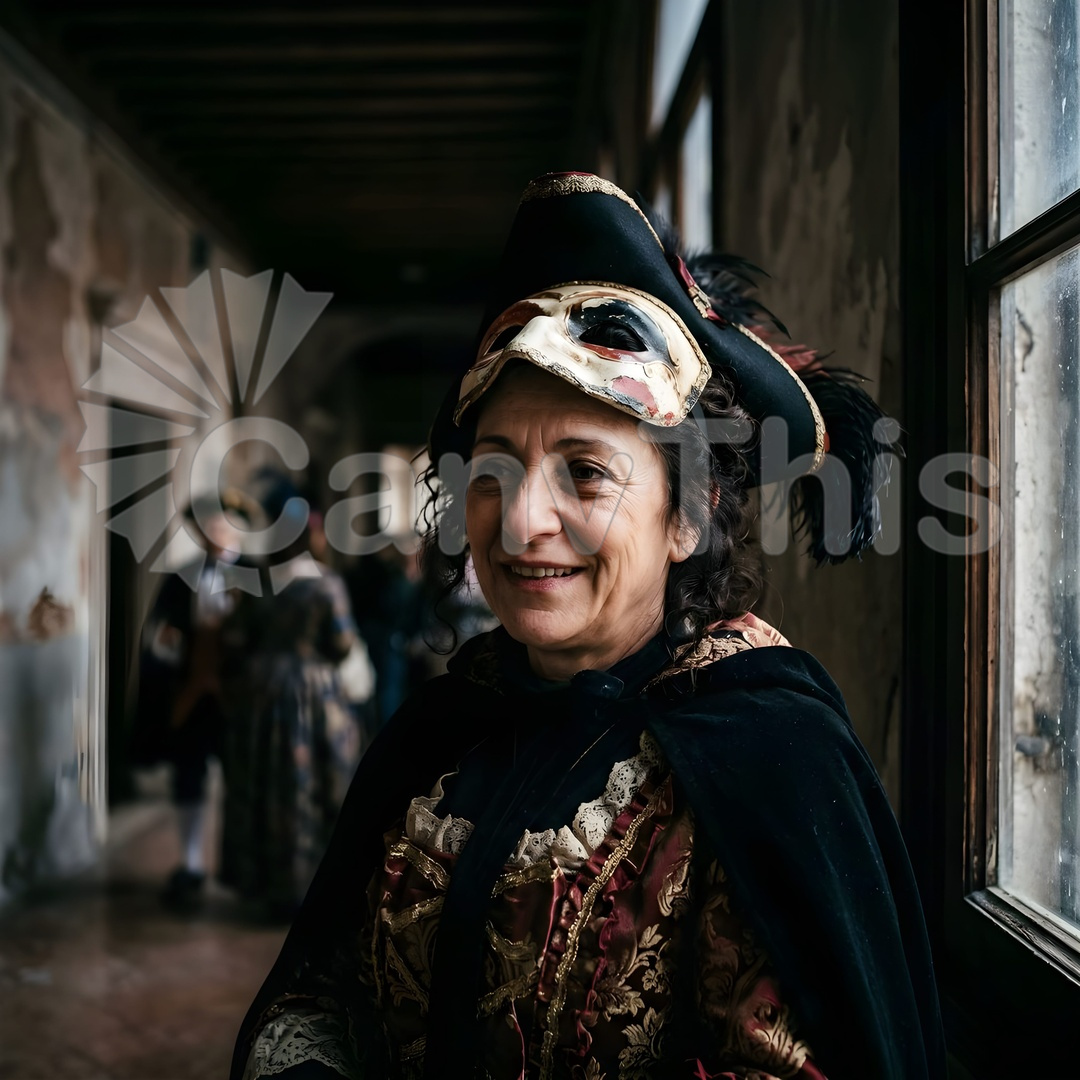 13. Venetian Carnival — Colombina Mask at Dawn_watermarked