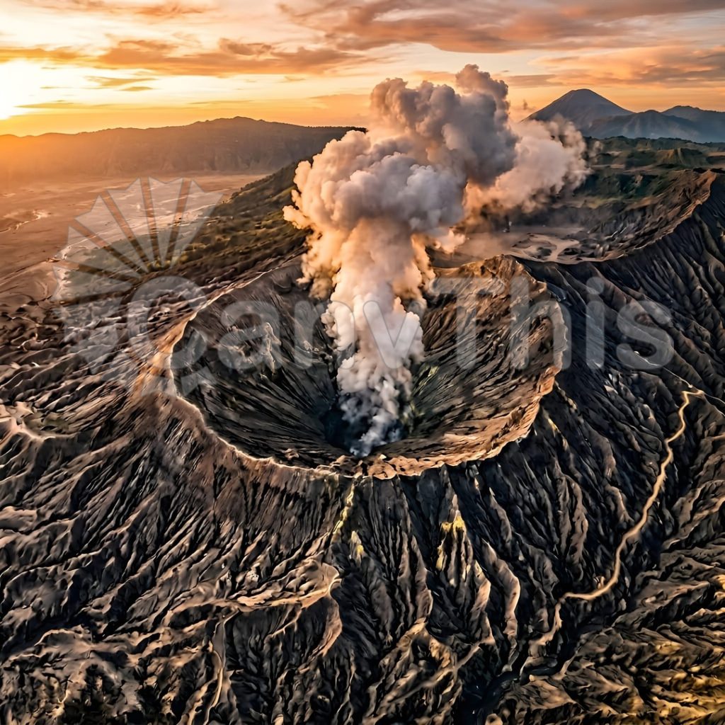 
									Volcano Crater — Piton de la Fournaise Nadir