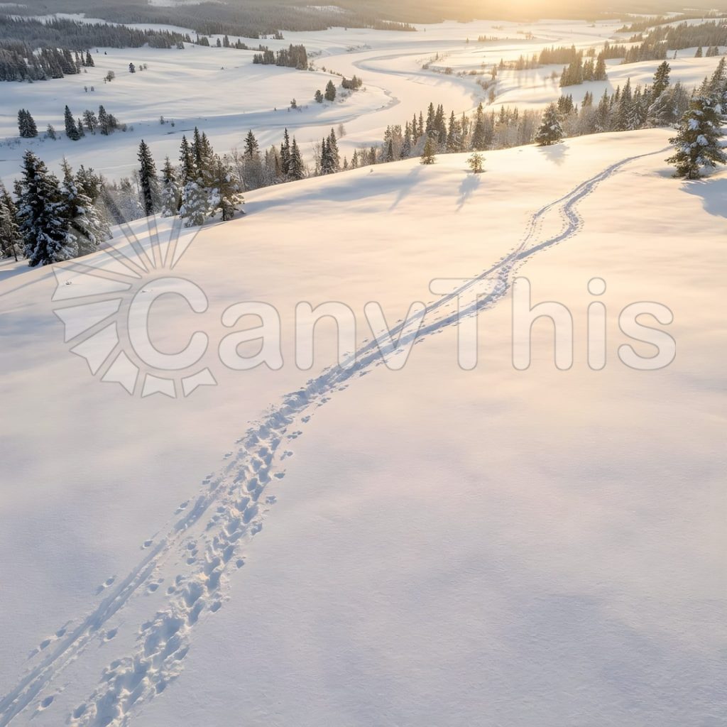 
									Snow Tracks — Ski Resort Piste Aerial