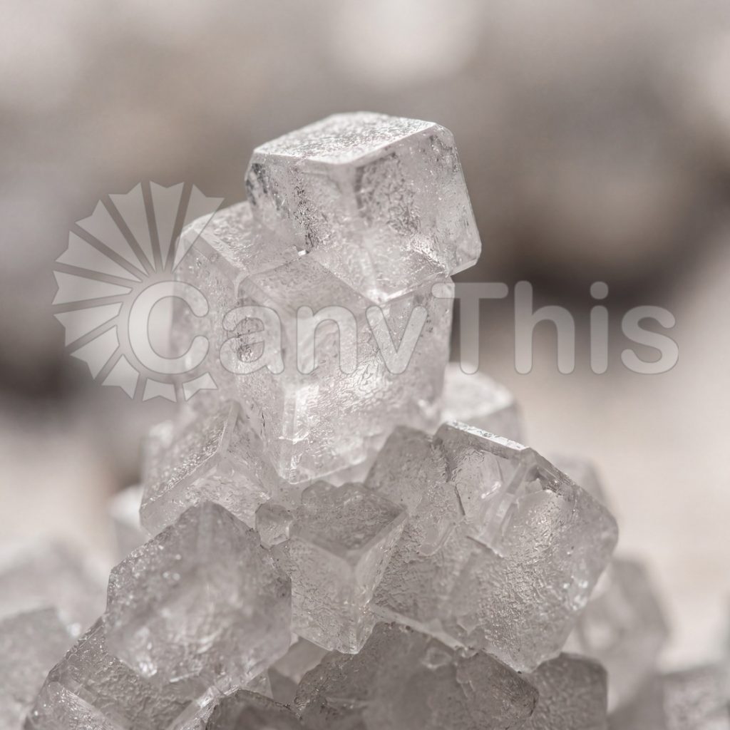 
									Salt Crystal Cubic Architecture — Sea Salt Macro
