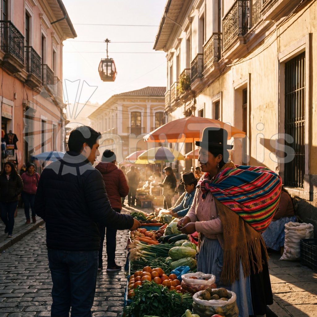 
									La Paz — Bolivian Cholita Market