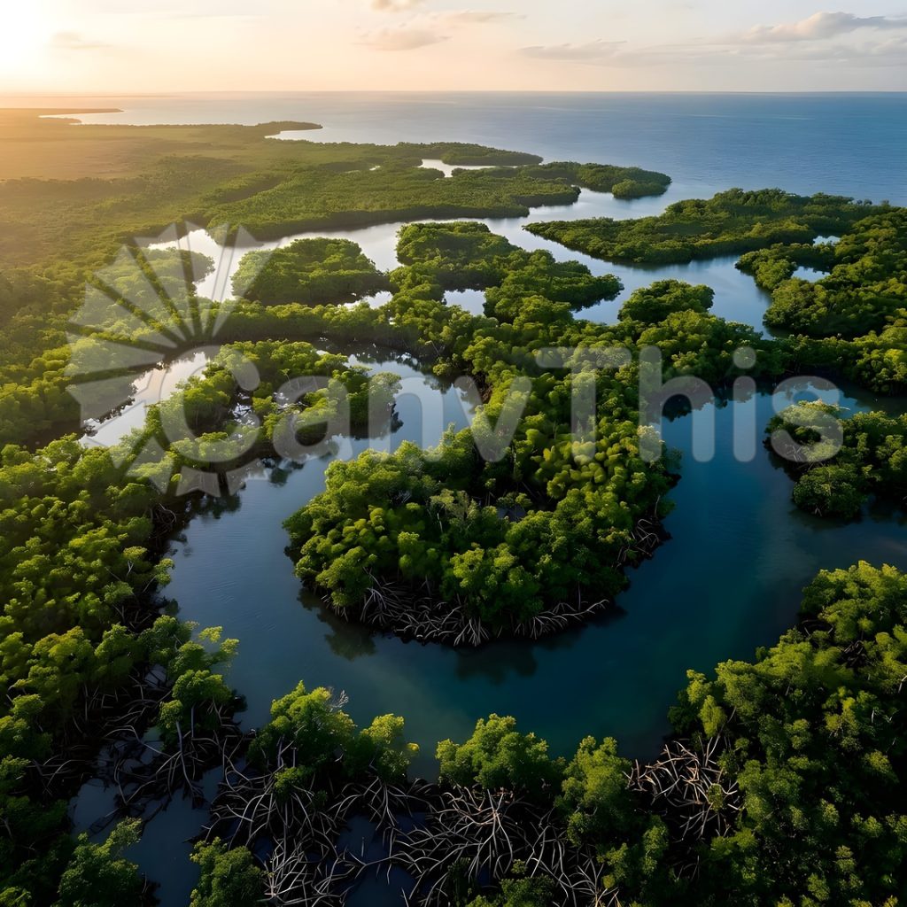
									Mangrove Labyrinth — Belize Aerial Study