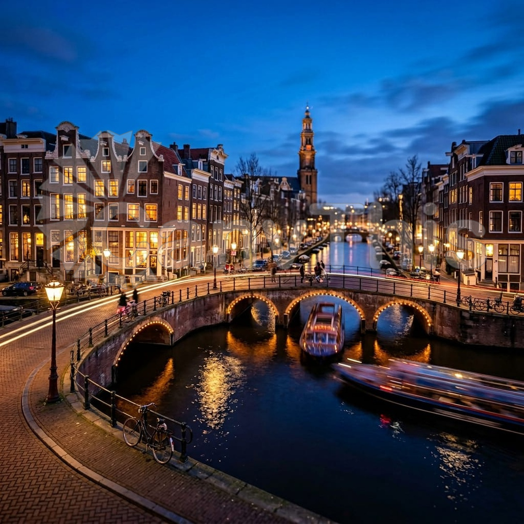 20. Amsterdam Canal — Prinsengracht Autumn_watermarked