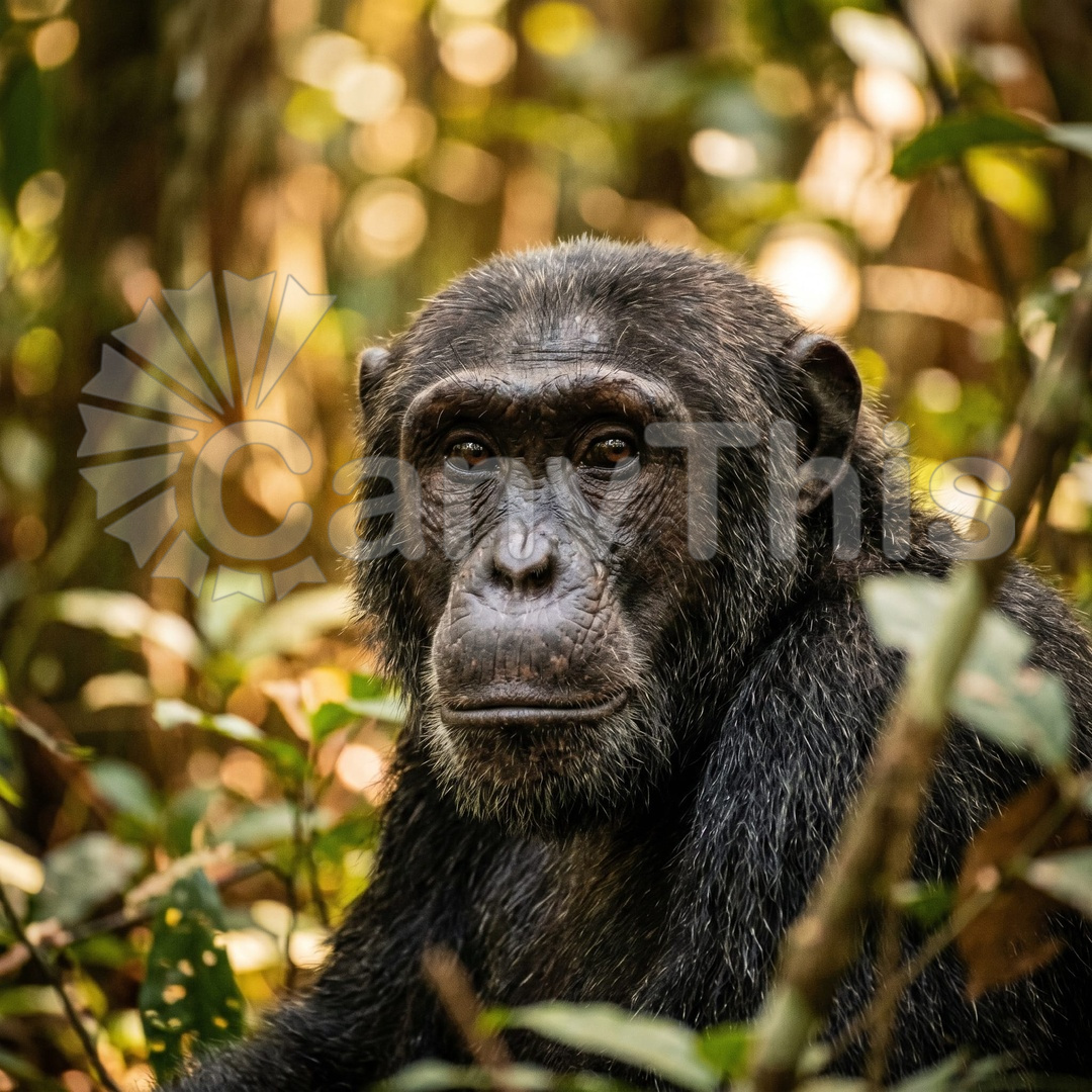 22_Chimpanzee Gaze — Kibale Forest Portrait_watermarked