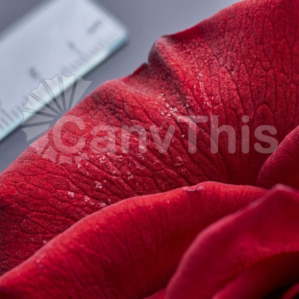 
									Rose Petal Micro-texture — Velvety Surface Study