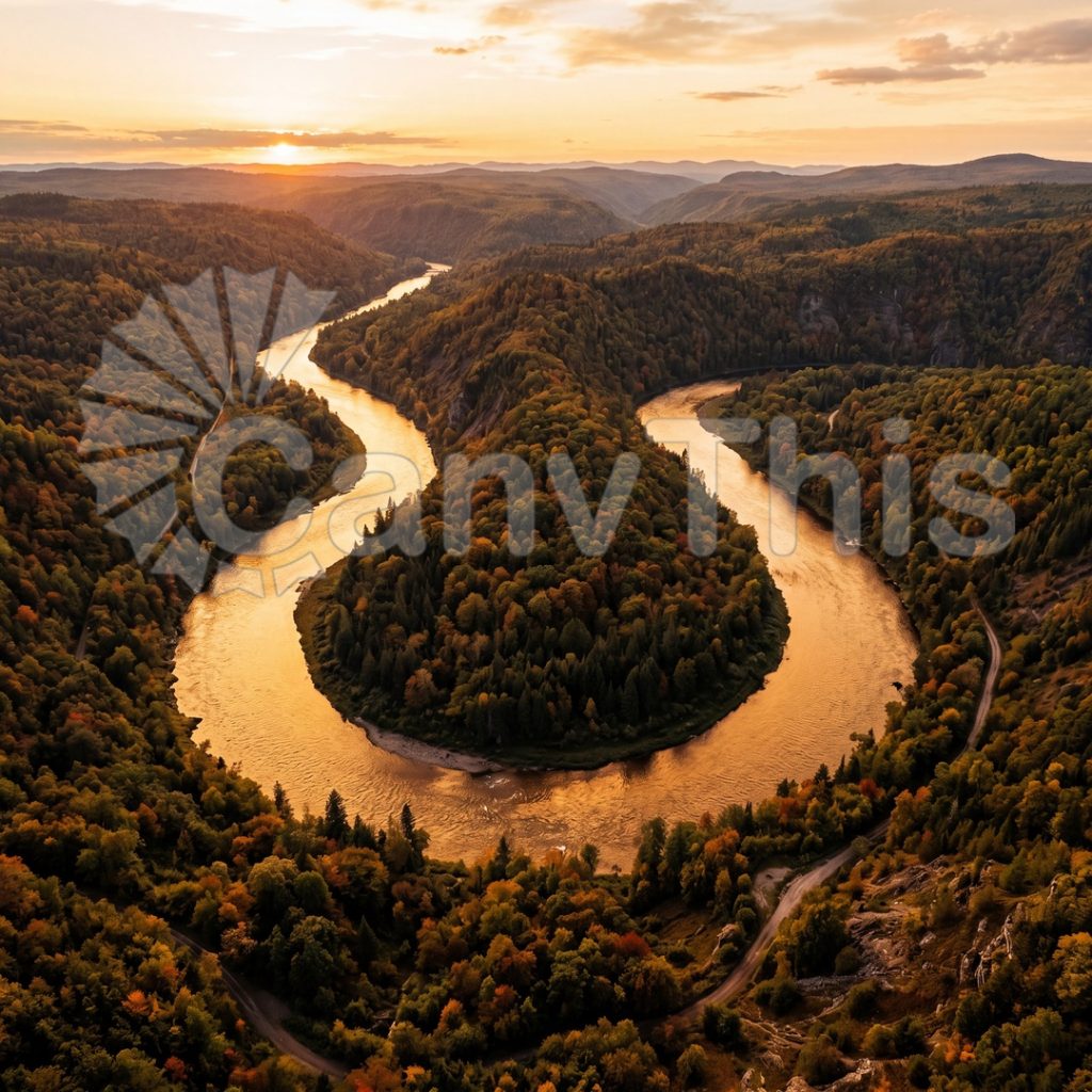 
									River Bend Gold — Amazon at Sunrise