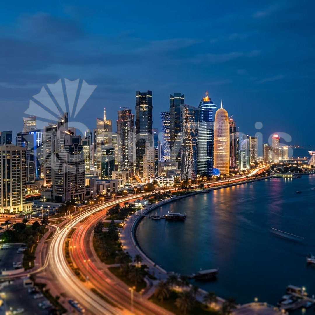 27. Doha West Bay — Pearl-Qatar at Night_watermarked