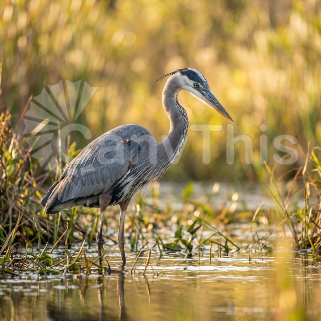 
									Heron Still Hunt — Thames Winter Patience