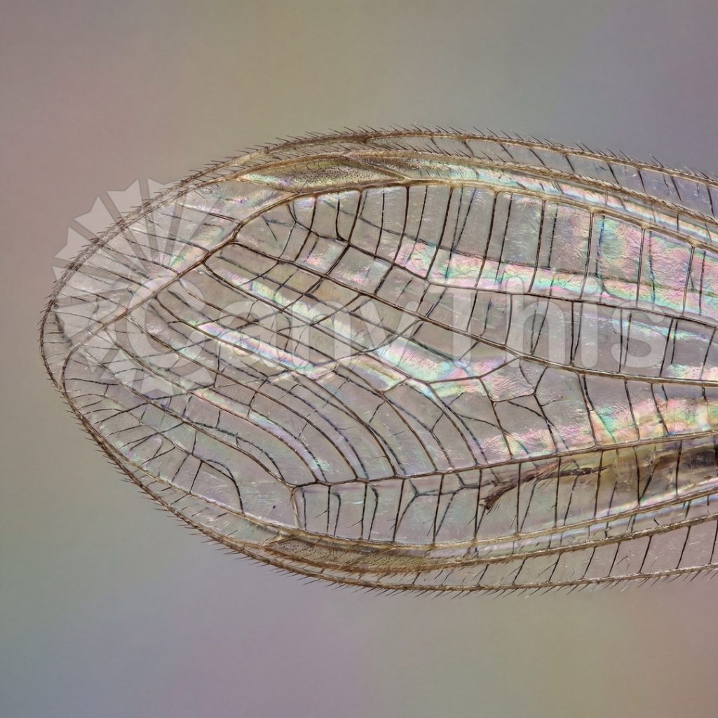 
									Lacewing Wing Optics — Chrysopa perla Study