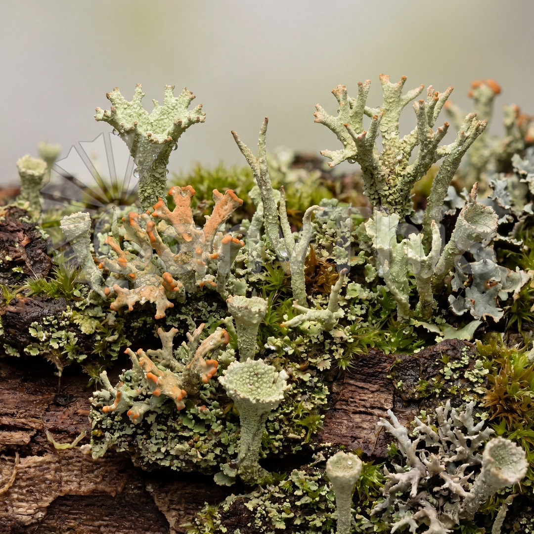 40_Lichen Miniature Forest — Cladonia cristatella_watermarked