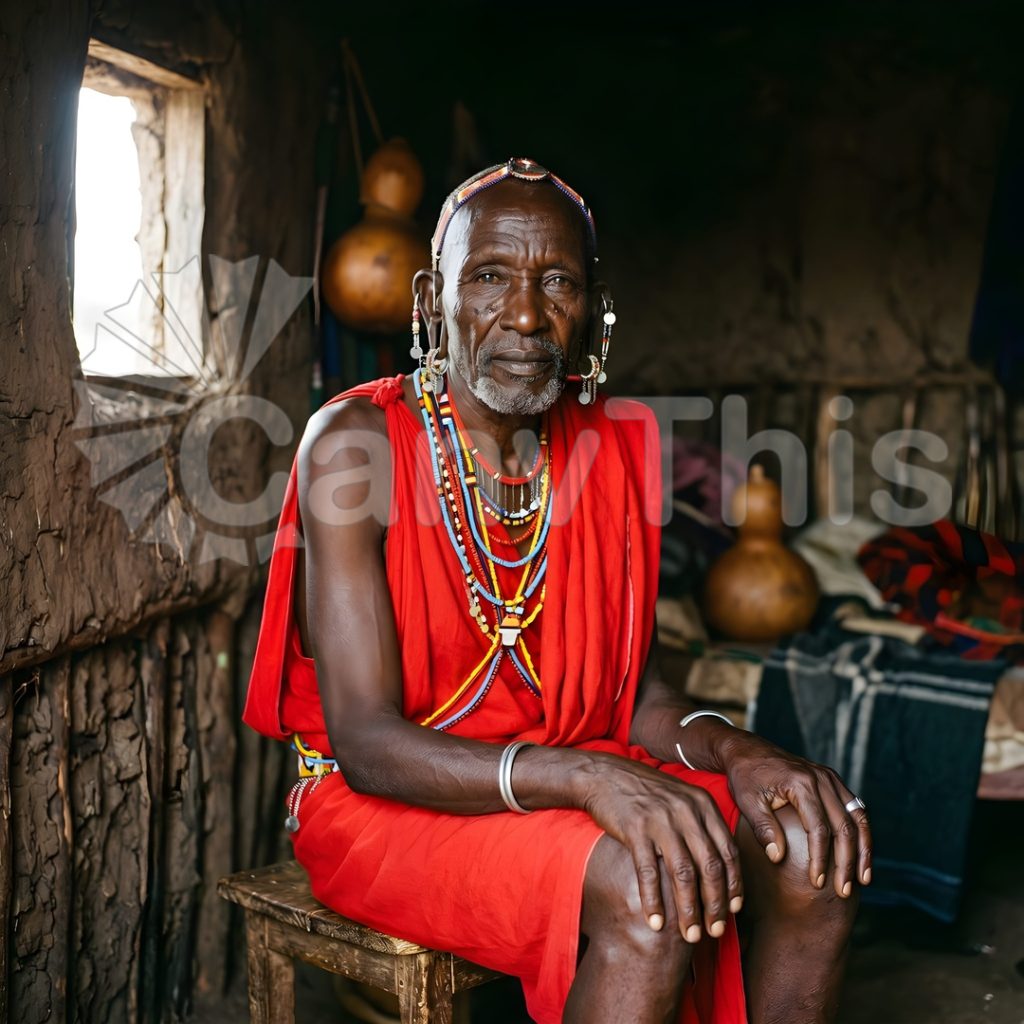 
									Maasai Elder — Amboseli with Kilimanjaro