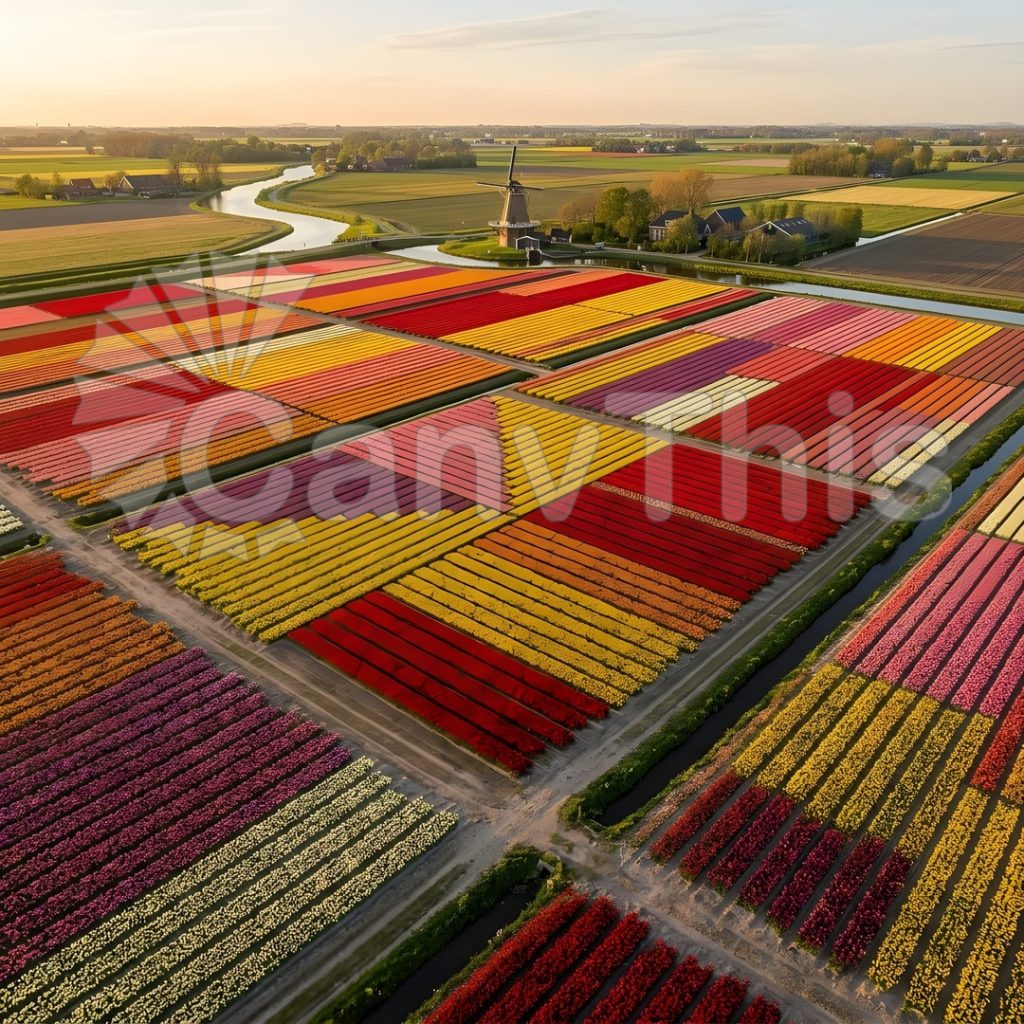
									Tulip Field Blocks — Keukenhof Aerial
