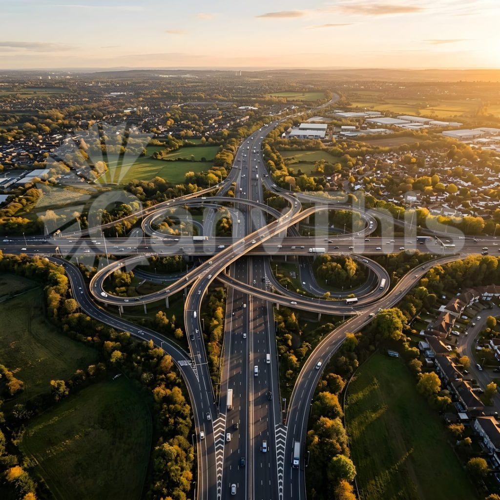 
									Motorway Interchange — Spaghetti Junction Aerial