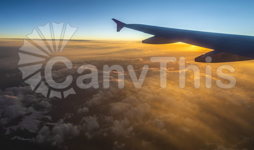 
									Airplane Window View