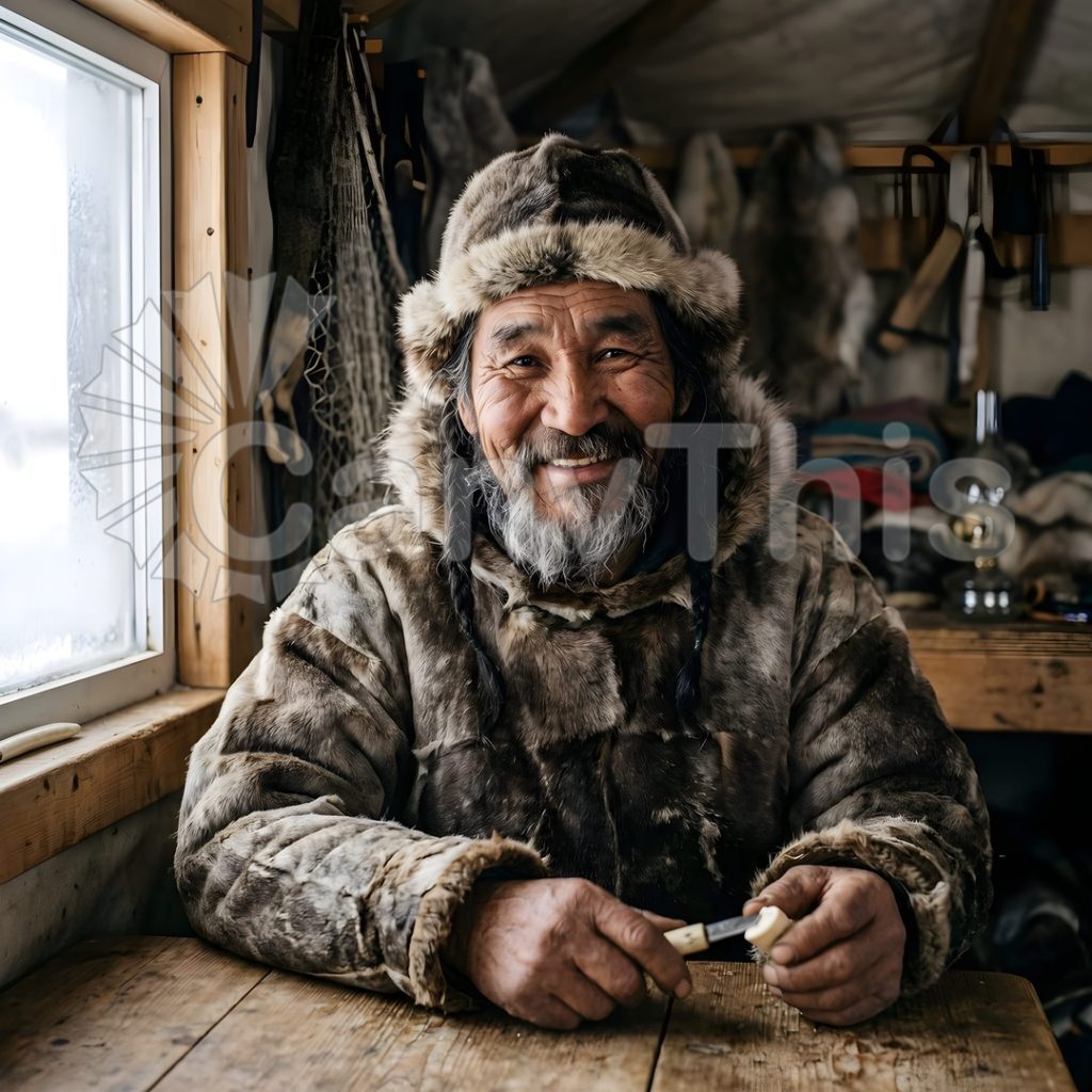 
									Inuit Hunter — Arctic Ice Landscape