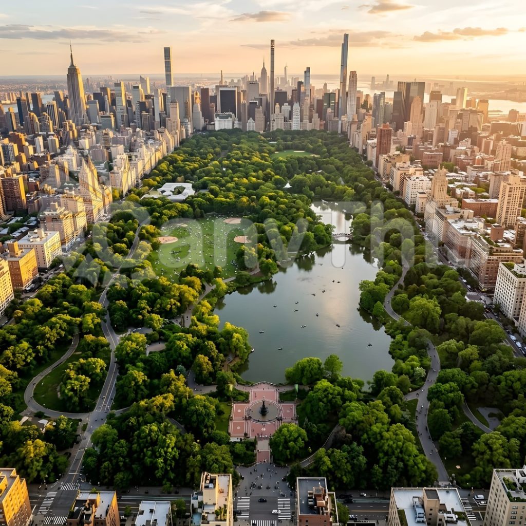 
									Urban Park Green — Central Park Aerial