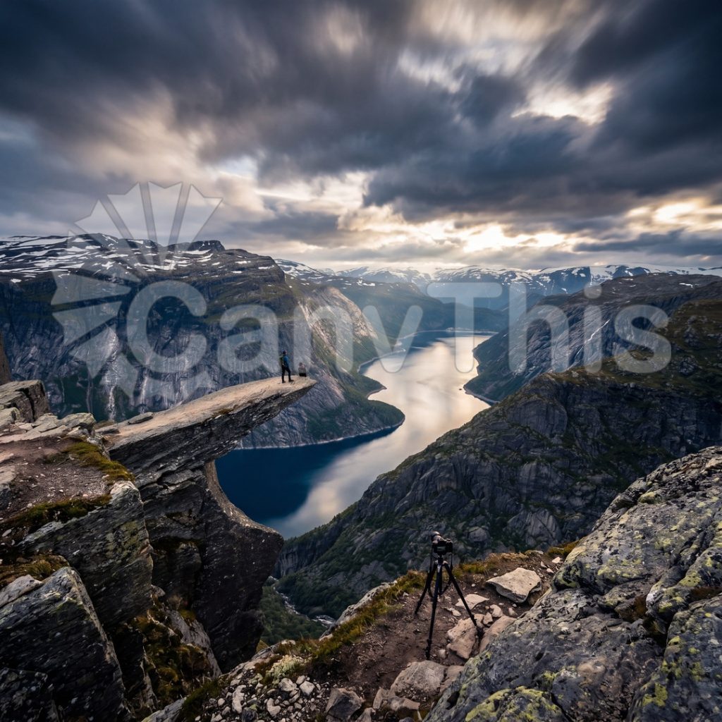 
									Trolltunga — Midnight Sun