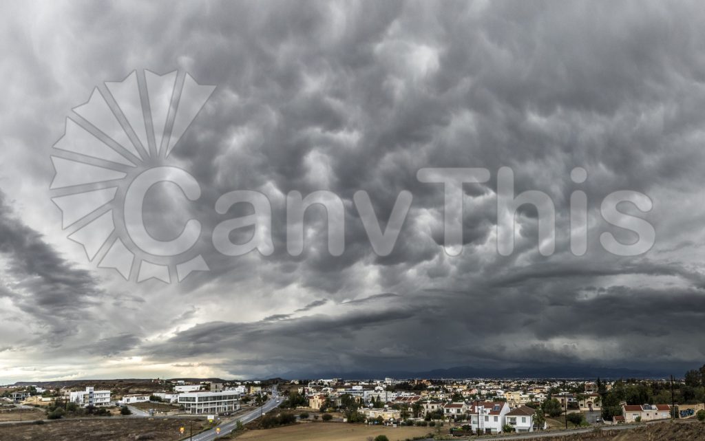 
									Stormy Sky Over Suburb