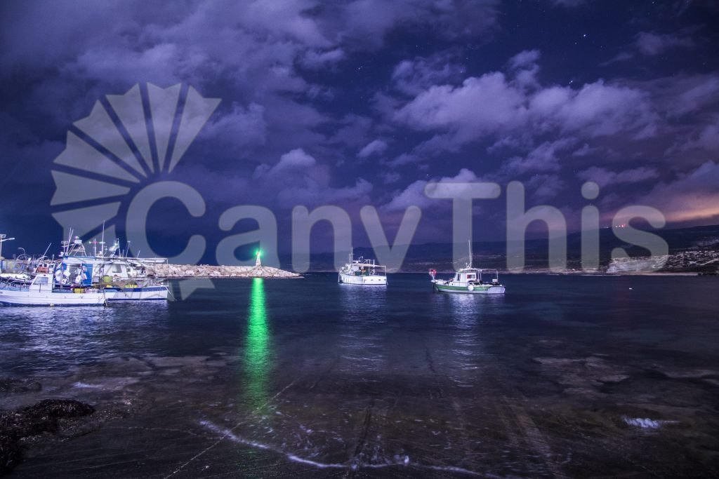 
									Nighttime Shoreline Scene