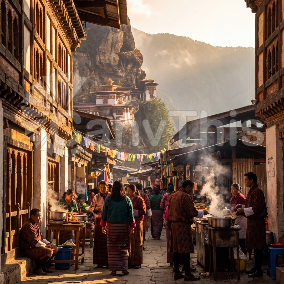 53. Bhutan Tiger's Nest — Paro Taktsang Approach_watermarked