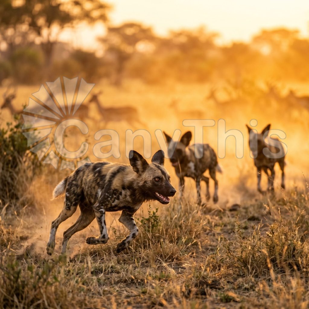 
									African Wild Dog Hunt — Mana Pools Sprint
