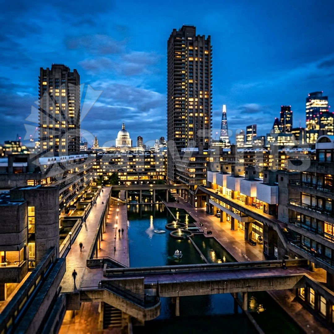 57. London Barbican Estate — Brutalist Walkway_watermarked