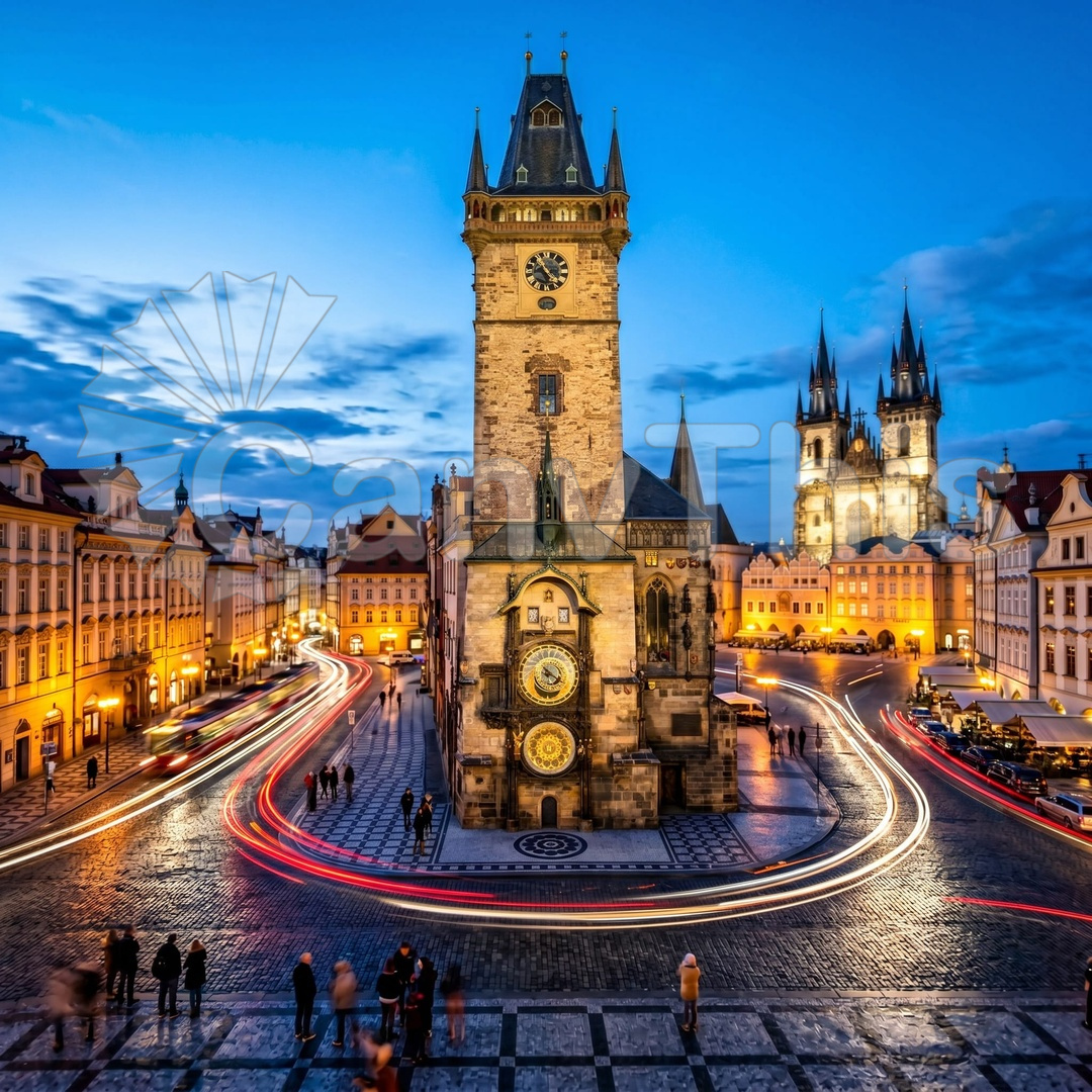 59. Prague Astronomical Clock — Orloj Hour Striking_watermarked