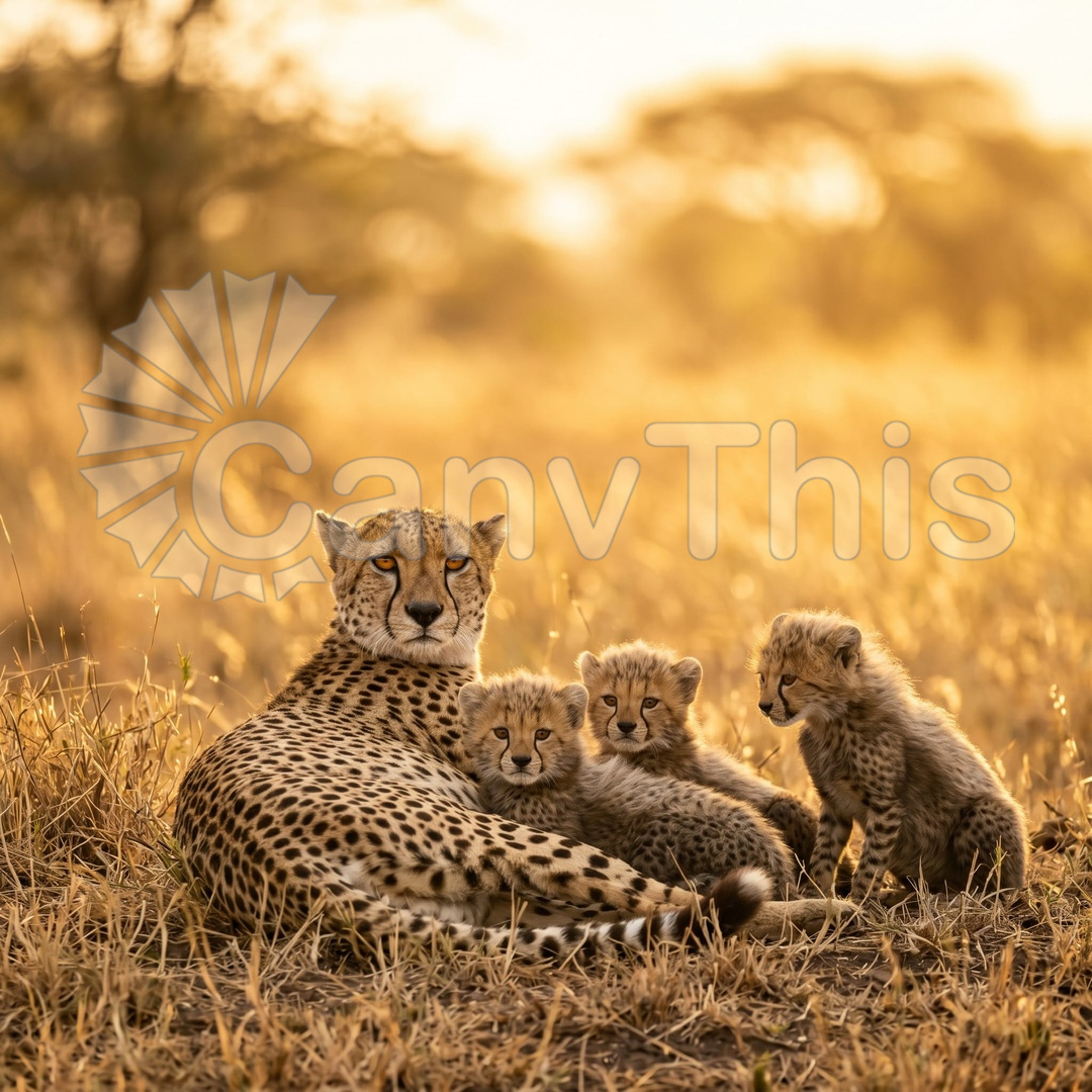 59_Cheetah Mother and Cubs — Serengeti Hunting Lesson_watermarked