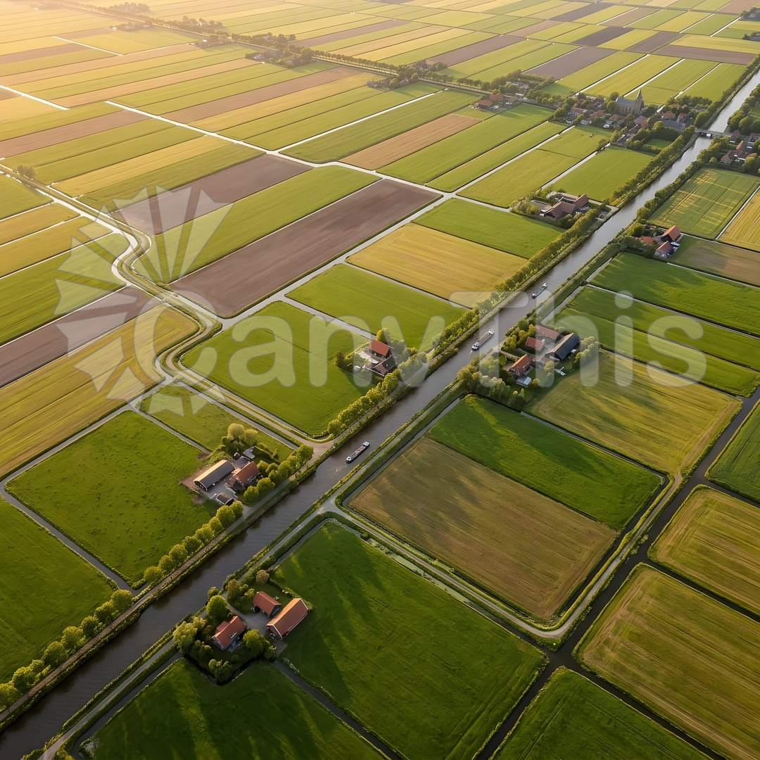 61. Dutch Polder System Water Management Geometry_watermarked