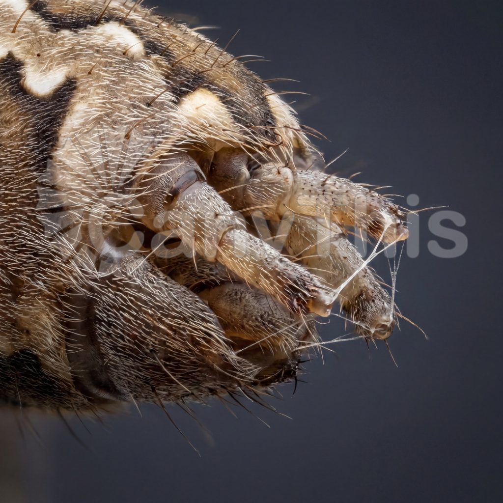 
									Spider Spinneret — Silk Gland Exit at 8:1 Macro