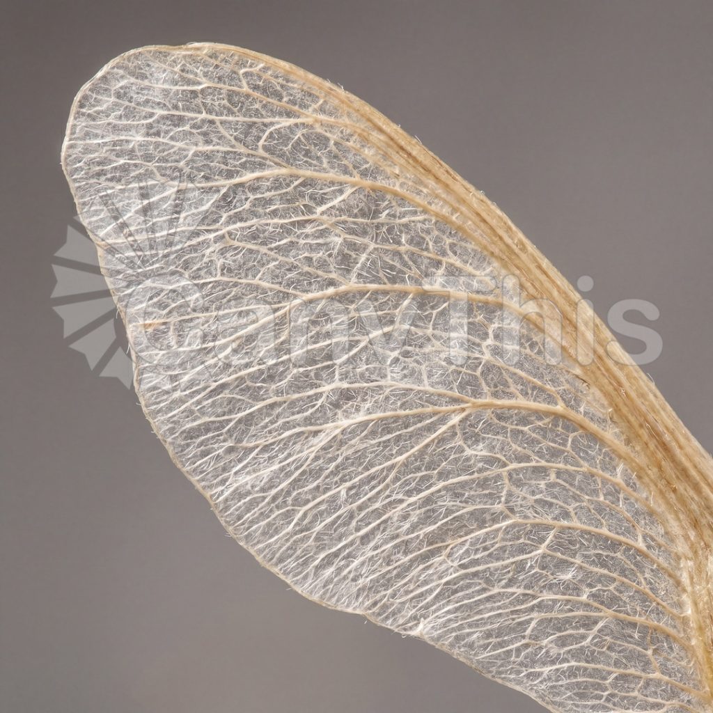 
									Sycamore Seed Wing — Samara Venation at 3:1 Macro