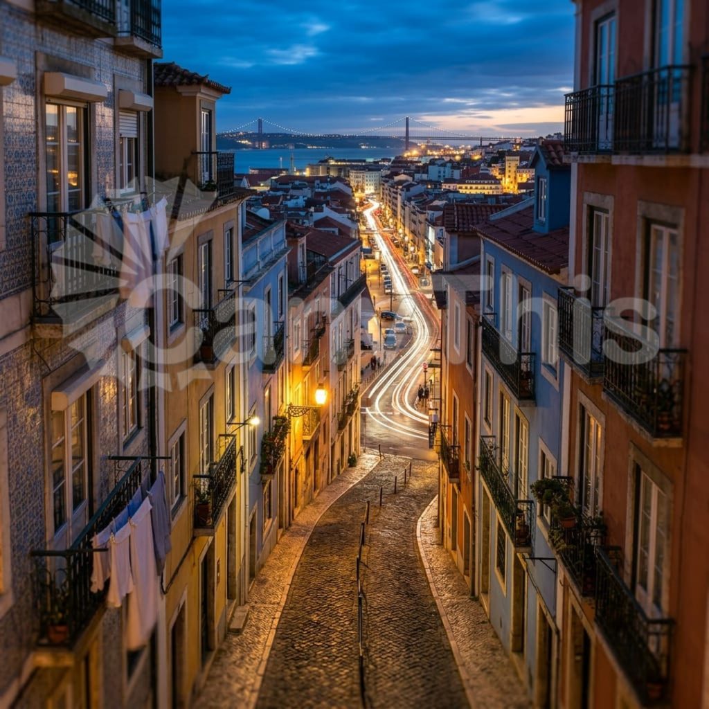 
									Lisbon Alfama — Terracotta Dawn Rooftops